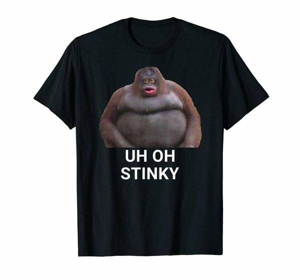 

uh oh stinky poop dank memes le monke funny black t-shirt s-3xl tee shirt men women
