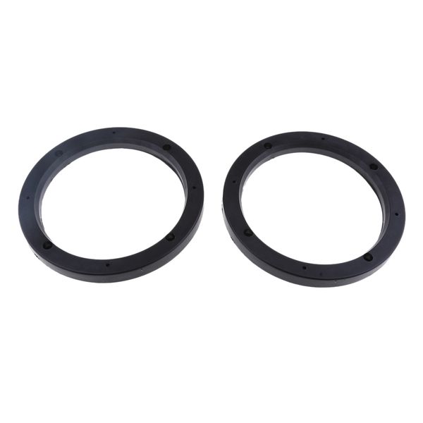 

2pcs universal black 6.5inch car stereo audio speaker mounting spacer rings adaptor