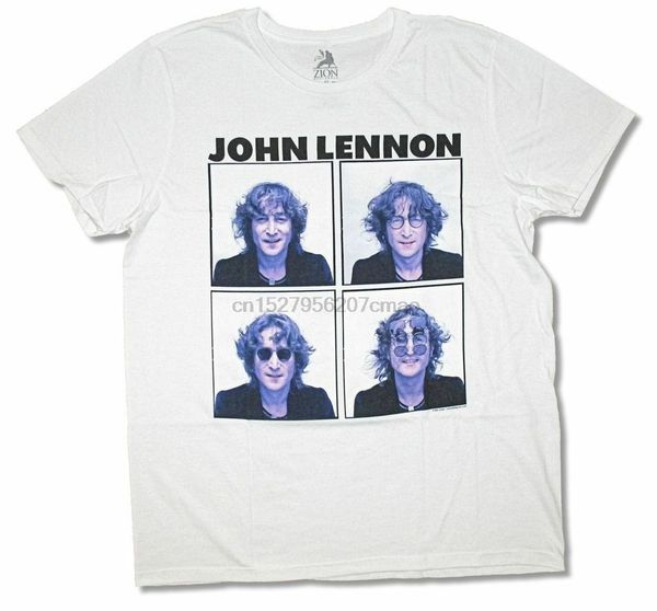 

john lennon glasses white t shirt new official adult