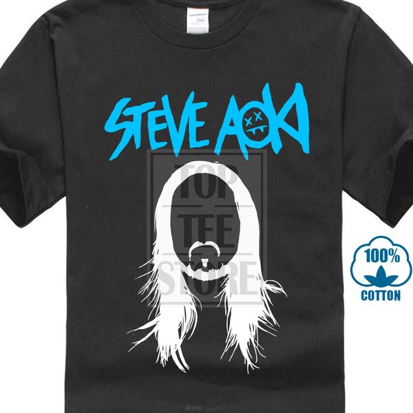 

новый steve aoki electro house music dj logo black white tshirt размер s 3xl лето короткие рукава хлопок футболка мода 2018. мужские