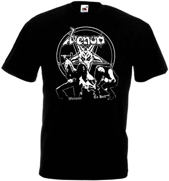 

venom welcome to hell v1 t-shirt black metal trash all sizes s-3xl men t shirt men clothing plus size tee plus size