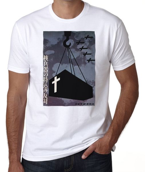 

discount 100 % cotton for men's homme novelty tshirt men japanese antiwar pacifist poster vintage retro hip hop street t-shirt