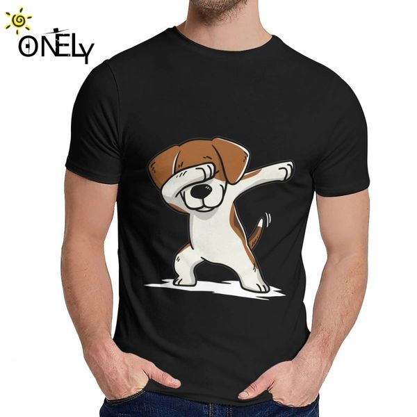

мужчины tee shirt прилагая бигль смешной большой harajuku вокруг шеи harajuku streetwear la camiseta