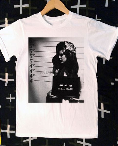 

lana del rey serial killer t-shirt summer o neck tee shirt