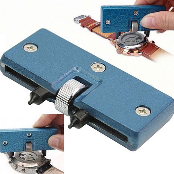 

portable watch repair tool kit adjustable back case opener spanner cover remover screw watchmaker open battery change kit