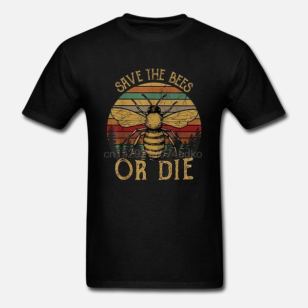 

save the bees t shirt gift for women men beekeeper-men's t-shirt-black