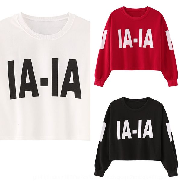 

fashion all-match short long sleeve sweater women's loose 2020 autumn new thin round neck sweater base shirt women's q0g21, Black