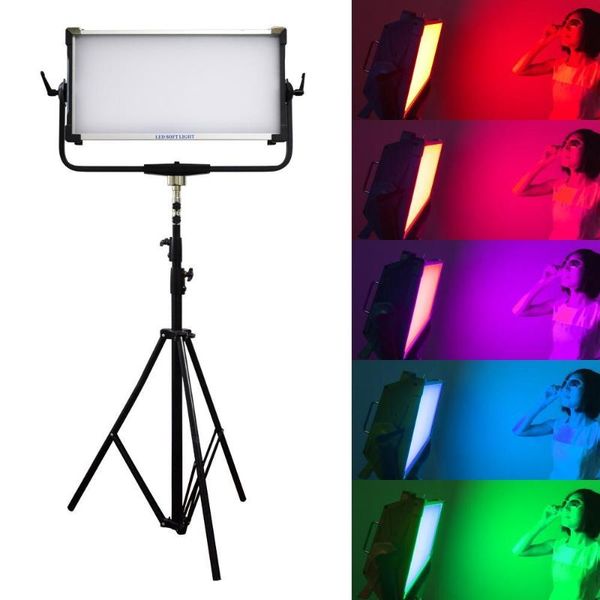 

300w rgb ligth dmx control yidoblo ai-3000c led studio video lamp light black 2800k-9990k pgraphy lighting for studio video