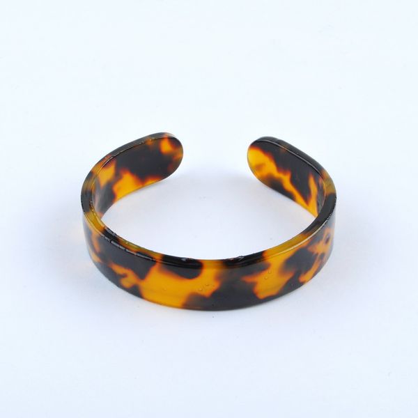 

acrylic women open bangles bracelets simple style pure color variegated color charm jewelry gift fashion bangle 2020 new, Black