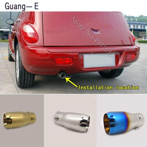 

car stickers muffler exterior back end pipe dedicate exhaust tip tail outlet ornament for pt cruiser 2006 2007-2009