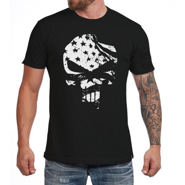 

2019 new chris kyle american sniper battle skull t-shirt punisher navy seal