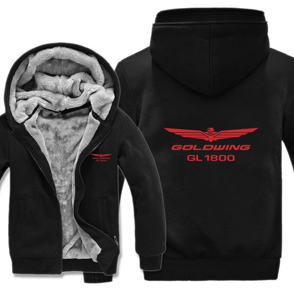 

gl1800 fashion fleece for men jacket goldwing hoodies hs-009, Black