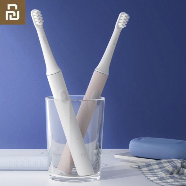 

100% original smart electric toothbrush 46g 2 speed sonic toothbrush whitening oral care zone reminder t100