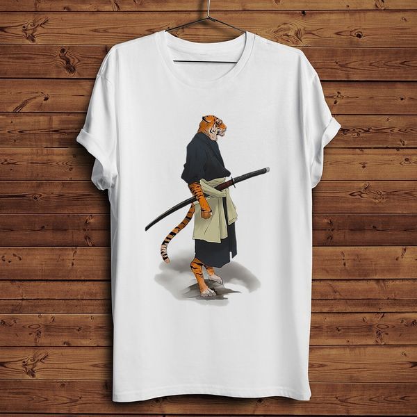 

japan animals samurai ninja funny anime t shirt men 2019 summer new white casual homme cool manga tshirt