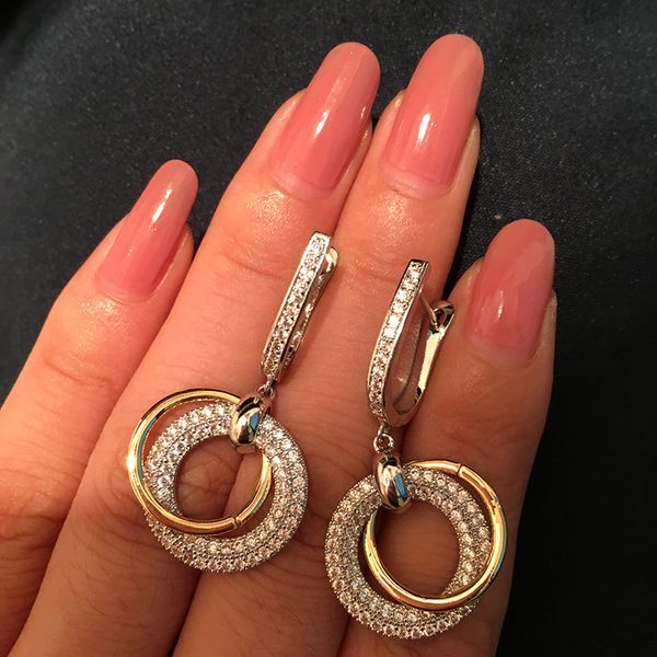 

queen lotus wedding earrings for women drop earing circle design for party, Silver