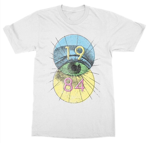 

с коротким рукавом для мужчин одежда лето 1984 футболка джордж оруэлл классический роман книга подарков читать big brother футболочку