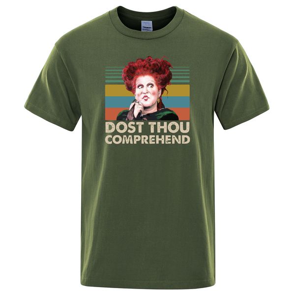 

winifred sanderson dost thou comprehend vintage t shirt men summer 100% cotton o-neck tshirts hip hop mens funny t-shirt