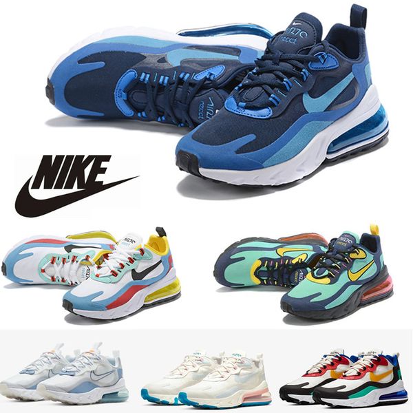 

2020 react 270 running shoes men women travis bauhaus bred 270s summer gradient white gradient mens trainer sports sneakers 36-45, Black