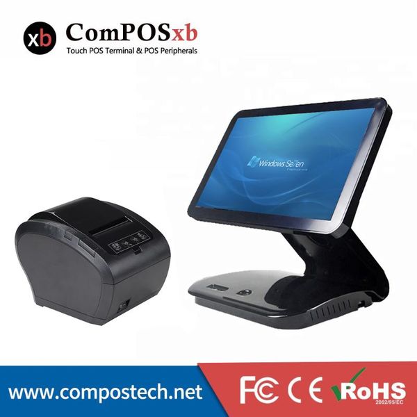 

good quality all in one system 80mm thermal printer pc for retail