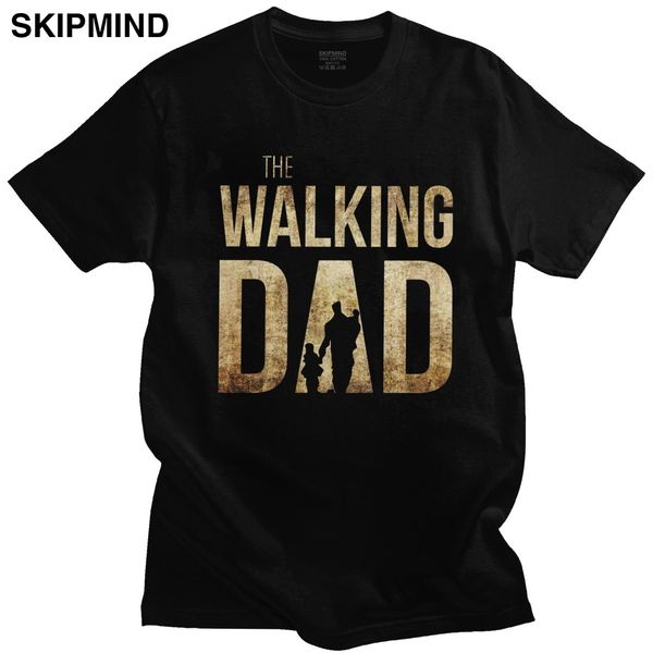 

retro the walking dad t shirt men cotton fashion t-shirt o-neck short sleeve the walking dead tee father's day apparel gift