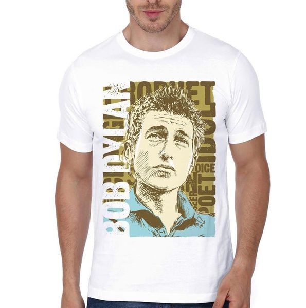 

bob dylan white t shirt