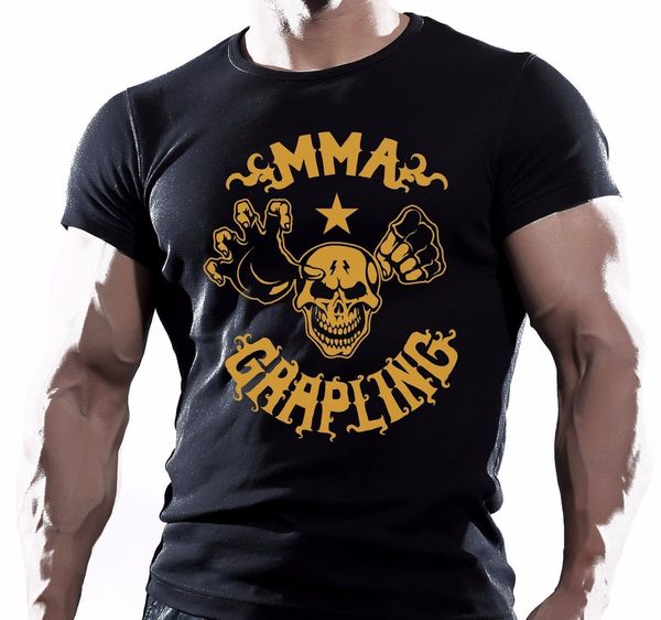 

brand new 2019 summer mens grapling crane combat seance d'entrainement motivation t-shirt pour hommescasual tee