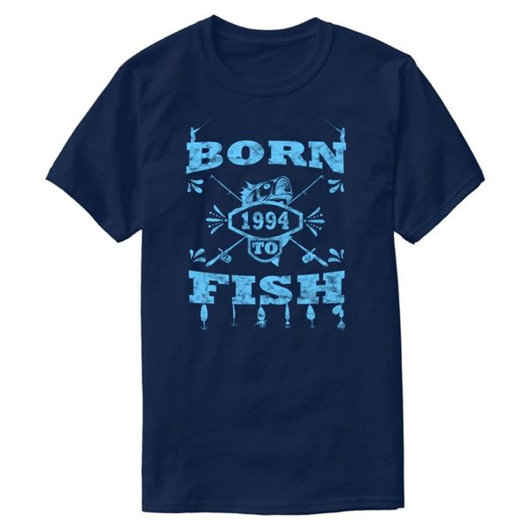 

fitted born to fish angle angeln 1994 t shirt for mens hilarious white gents boy girl t-shirts oversize s-5xl