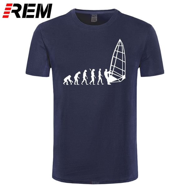 

rem evolution windsurfing t-shirt men boy personality custom short sleeve valentine's big size men's t shirts