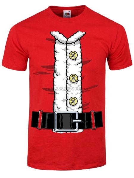 

santa suit christmas men red t-shirt good quality brand cotton shirt summer style cool shirts comical shirt men