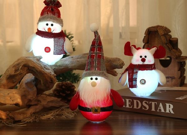 

2021 christmas decorations santa claus snowman fawn creative new luminous christmas tree pendant creative christmas gifts 003