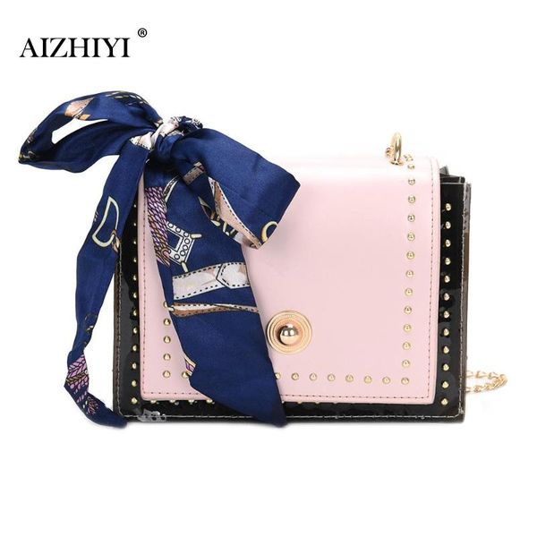 

girls fashion small flap rivet shoulder handbags pu leather chain women small casual crossbody messenger bags new bolso mujer