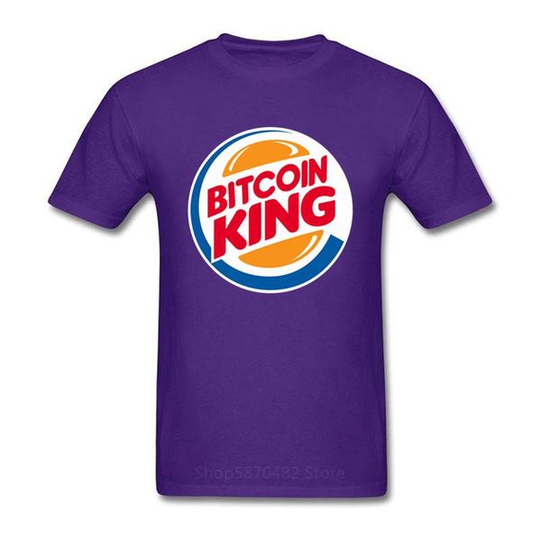 

bitcoin king t shirt ringer funny burger tee btc coin crypto currency hodl cotton printed man fashion o-collar hipster t shirt