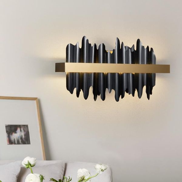 

wall lamp modern sconce gold/black for bedside bedroom living room light luxury home decor indoor lighting