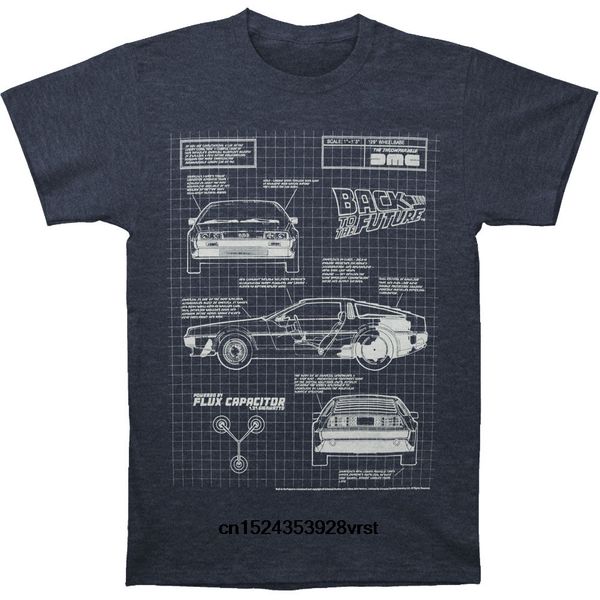 

funny men t shirt novelty tshirt women back to the future blueprint 2 t-shirt