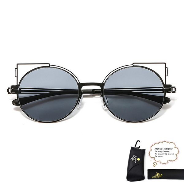 

sunglasses vintage small punk female fashion rivet decoration uv400 cat sun glasses for women gift items red black fml, White;black