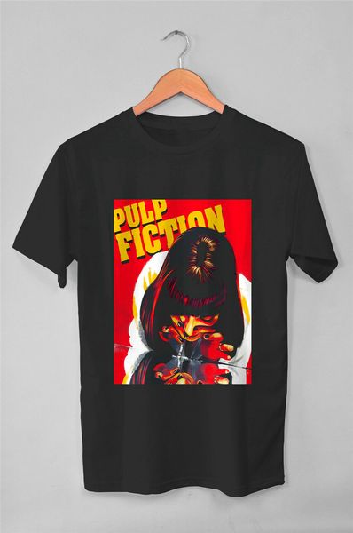 

pulp fiction - ума турман футболка размер s-2xl классический уникальный tee shirt