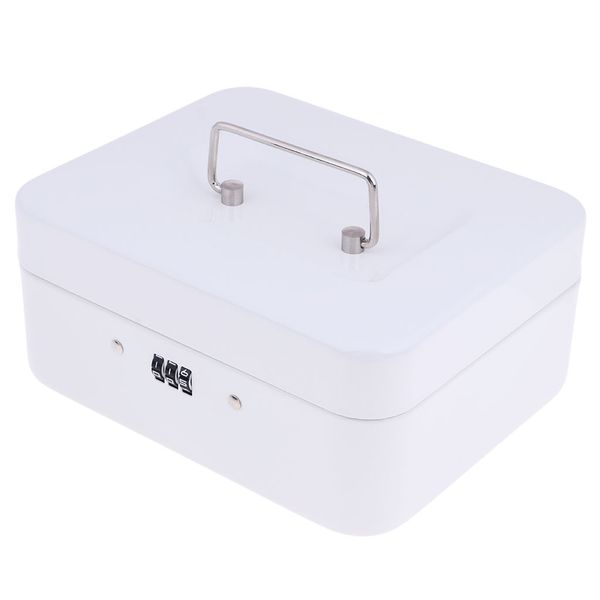 

lockable cash box safe box security safe coin check bill receopts case