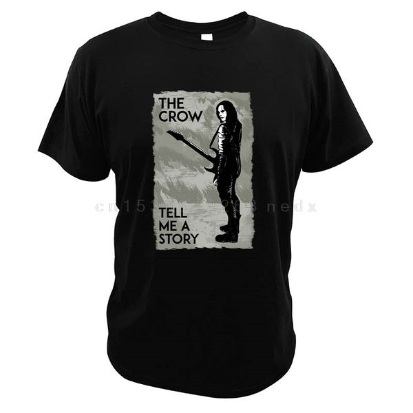 

crows don't cry t shirt parody tell me a story playing guitar american superhero film novelty 100% cotton tees