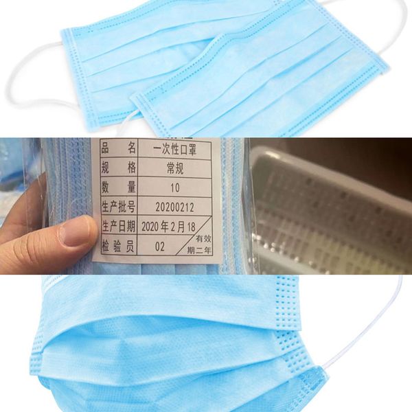 

stock mask layer in disposable three ear-loop dust protect health mouth masks cover 3-ply 4u9u