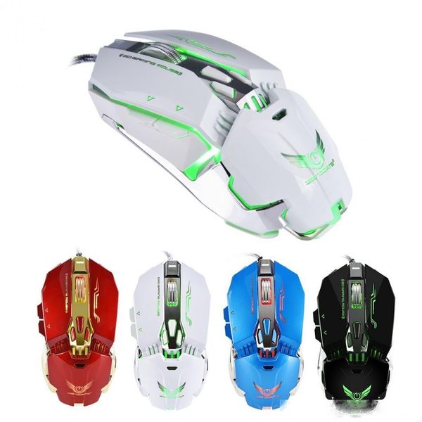 

zerodate x800 usb wire mouse 3200 dpi led light gaming mouse mice support windows 2000 / xp / win7 / win8 /win10 vista 32bit ios