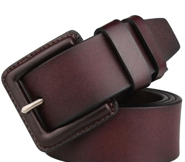 

3.8cm wide designer belts men genuine leather waist belt without metal 130cm 140 150 160cm, Black;brown