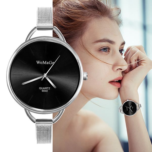 

wristwatches lolia women watches montre femme minimalist fashion luxury watch wrist women's ladies clock relogio feminino, Slivery;brown