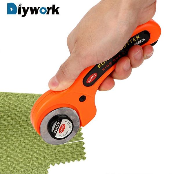 

diywork 45mm round hob cuts fabric leather paper vinyl etc cloth cutter rotary cutter quilters sewing blade sharp
