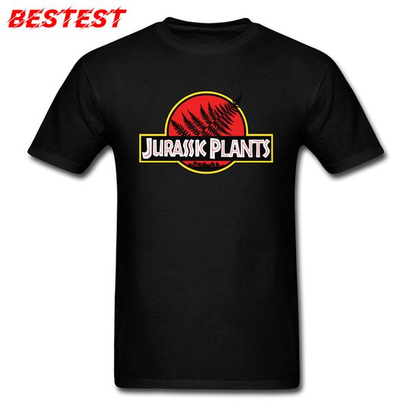 

100% cotton t-shirt men black red tshirt jurassic plants jurassic park tee shirts personality clothes xxxl letter tshirts