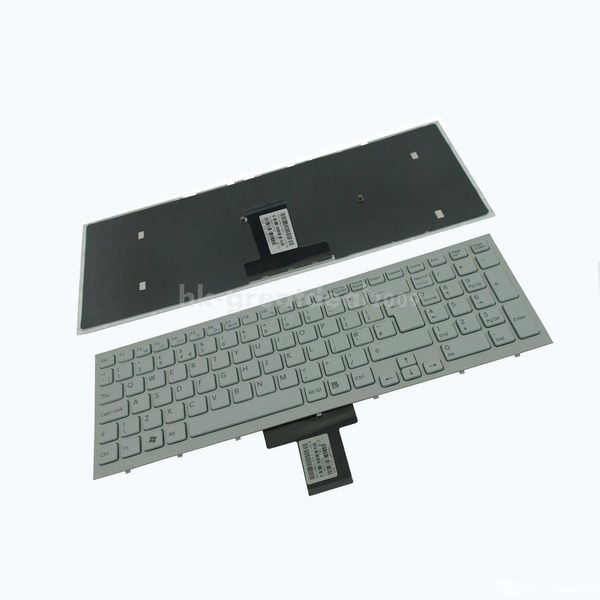 

new for sony vpc-eb vpc eb uk keyboard white 148793011 550102m04 w/frame series
