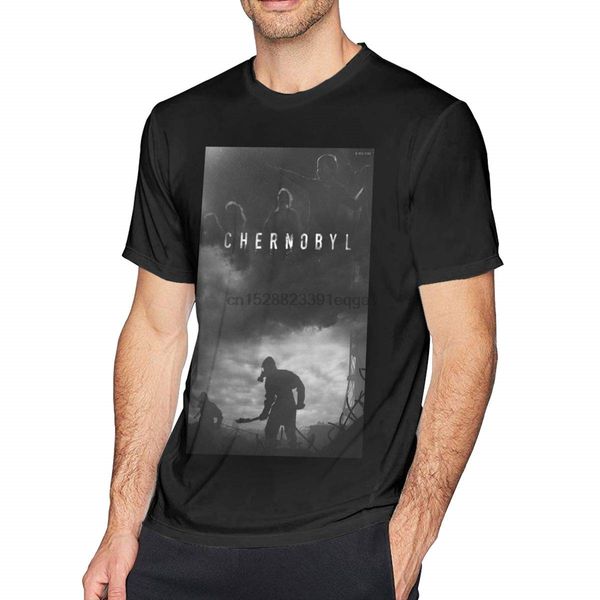 

custom geek short sleeve chernobyl o-neck tees for menblack tee summer streewear sizes-3xl