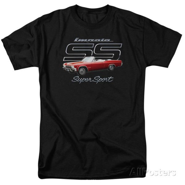 

2019 горячих продажи нового мужского chevy- impala ss одежда t-shirt - черная летняя мода