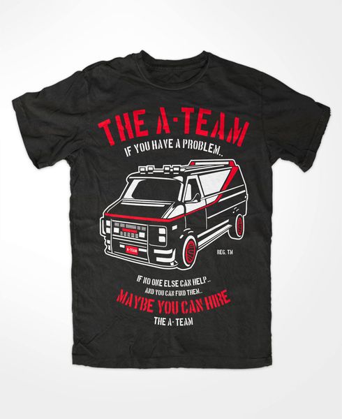 

2019 a-team auto car t-shirt fun film