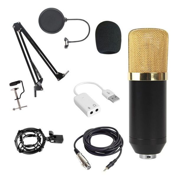 

bm800 condenser microphone host computer recording stand large diaphragm microphone live broadcast equipment set