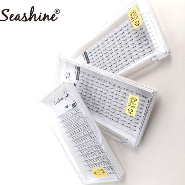 

false eyelashes seashine individual lash extension 100% hand made premade fans long roots russia volume lashes accept private label natural